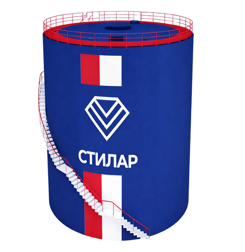 Цельносварной резервуар РВС для нефтепродуктов 50 м³ от завода-производителя