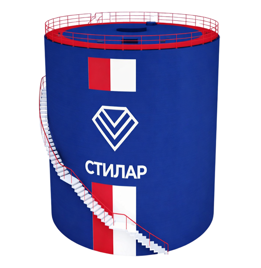 Цельносварной резервуар РВС для мазута 125 м³ от завода-производителя